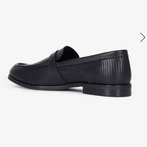 THE KOOPLES BLACK LEATHER LOAFERS WITH WESTERN BUCKLE, NWB - Picture 2 of 10